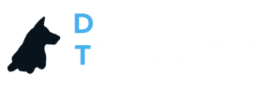 Logo Dog Translator avec une silhouette de chien dans le D